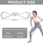 Figure 8 Resistance Band: Resistance Bands with Handles for Working Out - 8 Shaped Resistance Bands for Women - Exercise Bands for Arms - Fullbody Yoga Pulling Rope