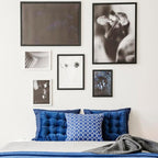 9 x13 Picture Frame Set of 5, 9 x13 Black Wooden Frame Wall Gallery Poster Photo frame with Shatter Resistant Plexiglass,Horizontal and Vertical Formats for Wall Hanging, best gift