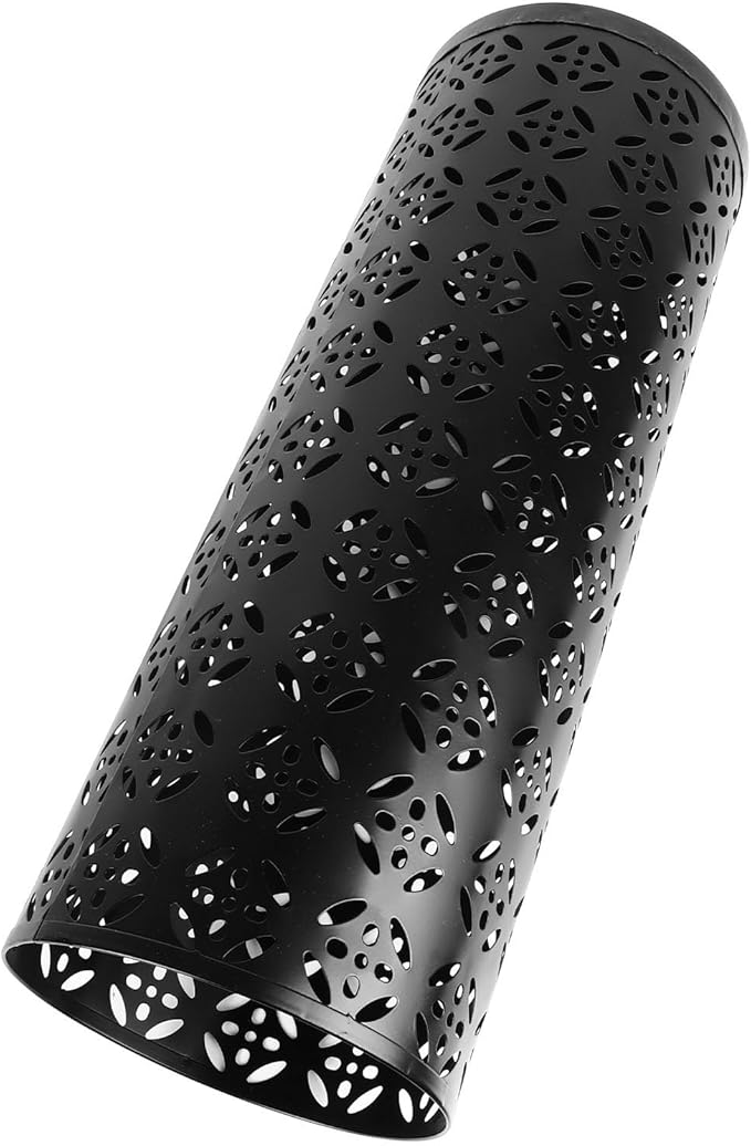 Umbrella Stand, Metal Umbrella Holder, Indoor Umbrella Rack Organizer with Hollow Design, Umbrella Storage for Entryway, Office, Home (Black)