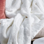 White Faux Bunny Fuzzy Fur Rugs for Bedroom Living Room Shag Washable Furry Area Rug 2x6 Nursery Shaped Rug Teen Room Décor