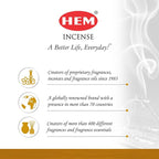 Hem Copal White Incense Sticks – Pack of 6 Boxes (120 Sticks Total, 9-Inch Long) | Natural Hand-Rolled Aroma for Meditation, Relaxation & Cleansing | Promotes Calm & Spiritual Upliftment