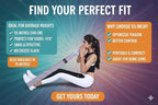 76 Inches Long Heavy Fabric Resistance Bands for Women and Men - Non-Slip, Durable Exercise Bands for Stretching, Yoga, Home Fitness