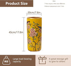 Decorative Ceramic Umbrella Stand - Porcelain Umbrella Holder Chinese Flower and Bird Print Vintage Floor Standing Vase Multi-Functional Cane Storage