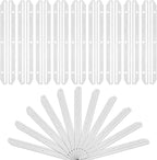 craftshou 100 Pcs 3 Hole Punched Magazine Holders for Binders 11.8In Plastic Magazine Organizer 3 Ring Binder Insert Strips Clear Magazine Collector for File Book Craft Paper
