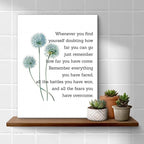 Motivational Quotes Wall Art Decor, Inspirational Graduation Decor Gift, Positive Canvas Posters Painting Artwork for Office Classroom Bedroom Home Decorations (8 X 10 Inches, Framed)