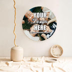 AKAISOEDN Custom Photo Ceramic Decorative Plates with Display Stand Design Personalized Bone China Decorative Plate for Study Office Living Dining Room Foyer, Custom, 8in