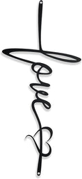 BiaGift Crosses Wall Decor, Love Signs Decor For Home, Metal Cross Wall Decor, Spiritual Hanging Wall Decorations, 7.2 X 15.6 Inch, Black