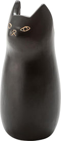 PaletteLife Cat Umbrella Stand, Medium Ceramic Umbrella Holder for Entryway, Cute Scandinavian Decorative Umbrella Rack, Black