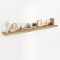 Acovy 72 Inch Floating Shelves, 3D Textured Wood Grain, 72"x9.25"x1.5" Inch Deep Floating Shelves for Wall, Wooden Shelves for Bathroom, Bedroom, Living Room, Natural, 1 Piece