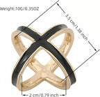 SYWDUDUCLT Scarf Ring for Women's Shawl, Silk Neckerchief, Tshirt, Gold/Sivler, S/M/L, 2 Pcs
