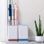 Detachable Umbrella Storage Rack Leakproof Drip Tray Six hole Stand Handle Folding Umbrellas dumping Design Ideal Entryways