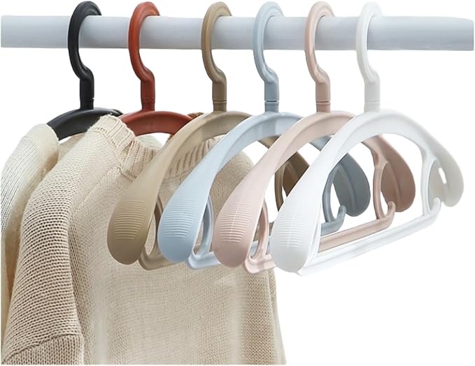 10 Pack Heavy Duty Coat Hangers 25lb Load Capacity Swivel Suit Clothes Hanger Wide Shoulder Jacket Hangers Thick Large Oversize Non Slip Coat Hanger (Blue)