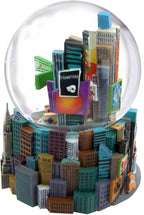 Musical Times Square Snow Globe, 5.5 Inches Tall, New York Cityscape with Broadway and Empire Building