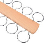 Yinhing 10 Hook Scarf Hanger, Wood Multi Functional Organizer for Scarves Ties Belts, with Smooth Edges and Resilient Design