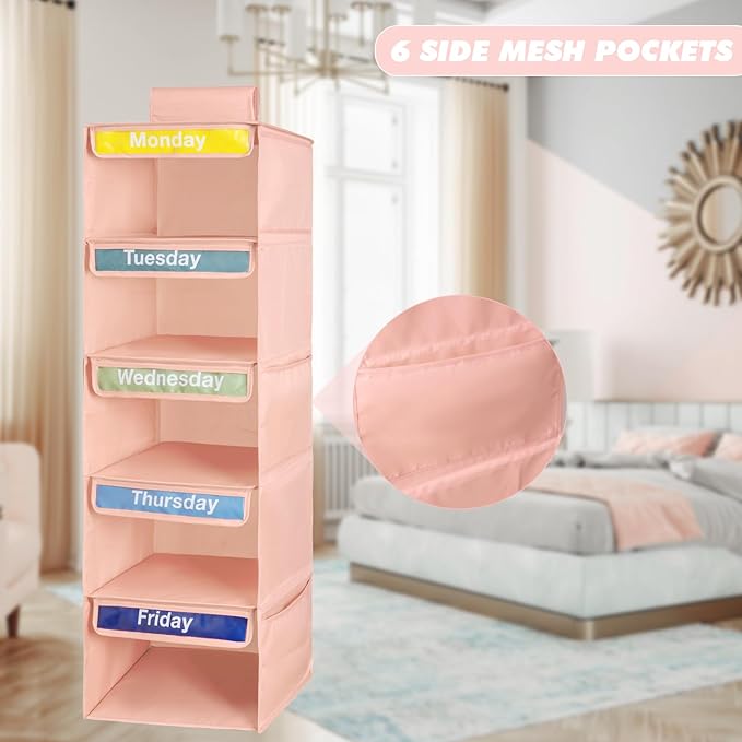 Weekly Kids Clothes Organizer - Day of The Week & Daily Organizer