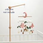 Deer Hanging Mobile Girl Room Decor Butterflies Flowers Ceiling Mobile