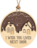 Friend Ornaments for Women, I Wish You Lived Next Door Gifts, Bestie Ornaments for Women, Long Distance, Christmas Ornament 2026 – Cozy Home Decor Keepsake