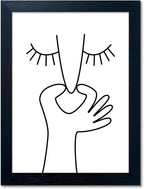 Funny Bathroom Wall Decor Black and White Bathroom Wall Art Framed Toliet Art Print Painting Decor Artwork