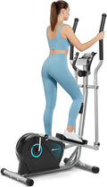 THERUN Elliptical Exercise Machine, Ultra-Quiet Elliptical Machine for Home, 6KG Flywheel Elliptical Trainer, 16 Resistance Levels Elliptical Training Machines w/Pulse Sensor, LCD Monitor
