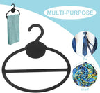 Rotating Scarf Holder 10-Piece Set Plastic Hanger for Closet Space-Saving Scarf Organizer 360° Rotation for Displaying Ties and Accessories