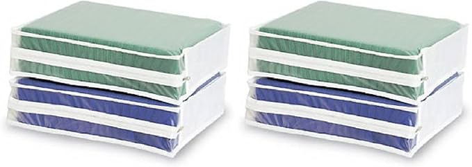 Whitmor Set of 2 Sweater Bag, White, 2 Count (Pack of 2)