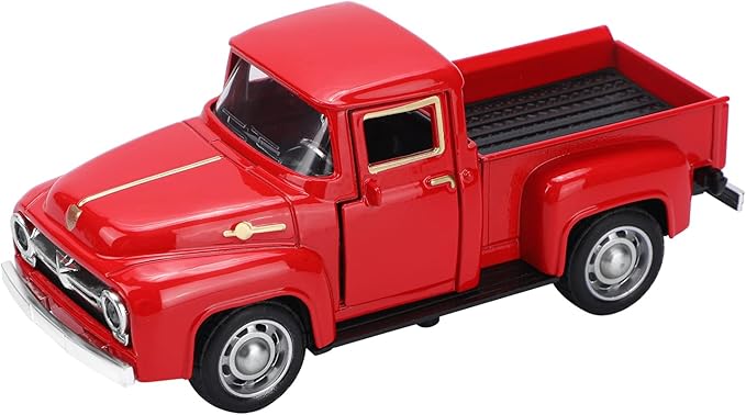 Vintage Truck Decor,Pickup Metal Vehicle for Farmhouse Mini Trucks Adornment Home/Table/Desk Xmas Ornaments Festivals Truck Valentine's Day Christmas Decorations