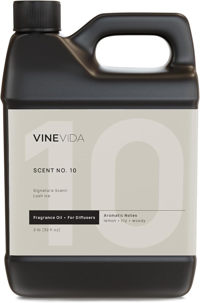 VINEVIDA Lush Ice Fragrance Oil for Cold Air Diffusers - 32 Fl Oz - Essential Oils for Diffuser Oil Refill & Air Freshener Room Spray