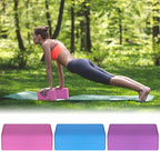 5 Piece Yoga Equipment Set EVA Blocks Cotton Stretching Strap Non Slip Knee Pad Pilates Fitness Kit