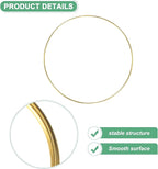 M METERXITY 12-Pack Dream Catcher Rings,7.9 Inch Metal Round Shape Macrame Wreath Floral Ring Hoop for Home/Valentine/DIY Craft/Wedding/Wall Hanging Decorations [Golden]