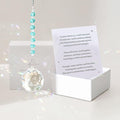 Sympathy Gifts for Loss of Loved One, Crystal Sun Catcher Rainbow Maker, Unique Condolence Memorial for Loss of Mom Dad Dog, Ideal Grief Bereavement Miscarriage Gifts (Light Blue)