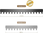 Necklace Holder - Extended Hanging Jewelry Organizer, Self-Adhesive, Wall Mount, 2 Pack, Black