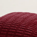 Fancy Homi 4 Packs Decorative Throw Pillow Covers for Living Room Couch Bed, Modern Farmhouse Boho Home Décor Accent Cushion Case, 24" x 24", Burgundy