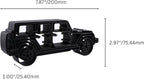 Jeep Wrangler Sculpture - Minimalist Decorative Accent for Off - Road Enthusiasts & Modern Home Decor | Collectible Design (Jeep Wrangler 4 Door Side View Matte Black)