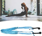 Premium Aerial Hammock Yoga Swing Kit Yoga Hammock Handstand Split Leg Stretchable Training Portable Elastic Aerial Hammock for Home Sky Blue(Blue)