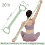 Figure 8 Workout Resistance Band - 3 Elasticities Optional 20 30 40lb, Thicker Durable Arm Back Shoulder Exercise Elastic Rope Yoga Straps Pilates Flexbands, Physical Therapy Stretch Bands