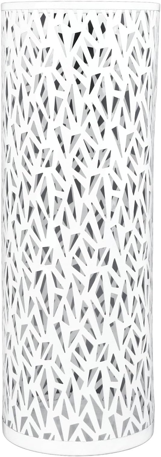 ZJchao Metal Freestanding Round Umbrella Stand Rack Bin for Entryway, Office, or Hotel Decor – Medium Size, Space-Saving Storage Holder Compatible with Standard Umbrellas