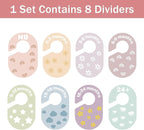Baby Closet Dividers, Durable Plastic Baby Clothes Organizers for Nursery Closet, Double-Sided Dividers for Newborn to Toddler, Clothes Organizer by Size & Age (16-Pack)