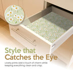 Chamomile Scented Drawer Liners for Dresser Drawers (10 Large Sheets, 19.7" x 14.4") - Non Adhesive Drawer Paper Liner for Bedroom Dresser & Closet Shelves by Linda’s Essentials