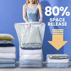 8 Pack Vacuum Storage Bags, Jumbo Cube 31x40x15 Inch, Extra Large Vacuum Seal Bgas for Comforters, Blankets, Pillow, Quilts, Space Saver Clost Oragnization, Clear