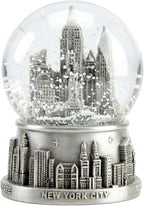 New York City Silver Lined Snow Globe 65mm NYC Souvenir