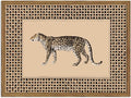Vintage Leopard Wall Art Cheetah Safari Wall Decor Paintings, Wildlife Animal Poster Canvas Prints Aesthetic for Living Room Bedroom 12x16 inch Wood Framed