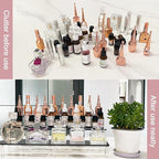 AZEAM 15 3/4 inch Acrylic Riser Black Display Risers Stand Large Collection Organizer Shelf for Cupcake Food Desserts