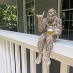 John Bernard & Company Party Bigfoot Male Hang Loose Beer Drinking Decorative Sasquatch Yeti Statue/Figurine 10 Inch H Shelf Sitter Figurine (Stonewash)