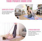 8-Tube Pedal Resistance Band with Handles, Multifunctional Pedal Resistance Band Made of Natural Rubber, Fashion Puller Exercise Equipment for Full Body Strength, Toning & Stretching
