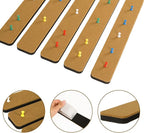 Bulletin Board Cork Board Cork Boards for Walls Cork Board for Office Pin Board Bulletin Boards for Walls (Brown)