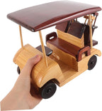 Kisangel Rustic Wooden Car Model Handmade Vintage Vehicle Ornament for Home Decor Office Desktop Antique Decoration Retro Lovers and Collectors