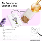 MYARO 12 Packs Scented Sachets for Drawer and Closet, Long-Lasting Potpourri Bags Closet Air Freshener Home Fragrance Sachet 3 Scents Options- Lavender, Bloomy Flower, Gardenia