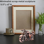 Trebisky Metal Motorcycle Decor Figurine Iron Motorcycle Sculpture Desk Decor Art Gift Vintage Home Office Decor Birthday for Men Friend Dad Son Him (Cruiser)