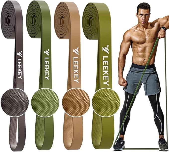 LEEKEY Resistance Bands, Exercise Bands,Pull Up Assist Bands - Bands for Working Out,Band for Men and Women Fitness Training, Physical Therapy,Home Workouts