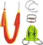 Aerial Yoga Hammock Aerial Pilates Silk Yoga Swing Set Inversion Equipment include daisy Chain, Pose Guide 5.5 yards